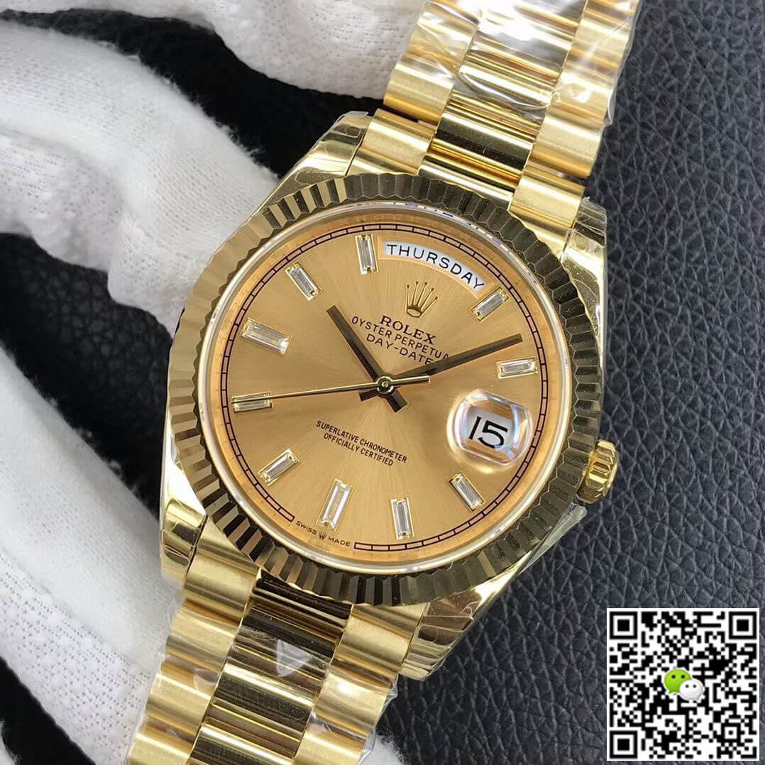 Best Replica Replica Rolex Day Date M228238-0005 1:1 Best Edition EW Factory Champagne Dial - Colareps