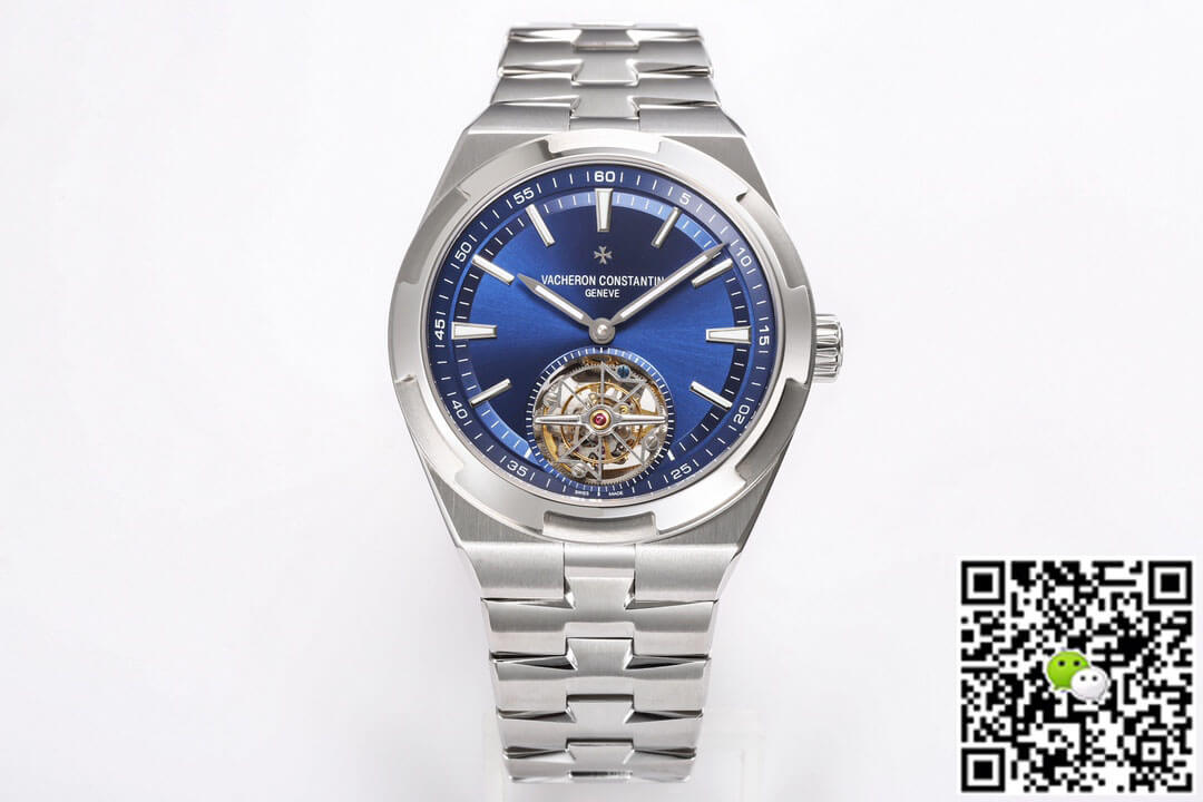 Best Replica Replica Vacheron Constantin Overseas Tourbillon 6000V/110A-B544 1:1 Best Edition BBR Factory Blue Dial - Colareps