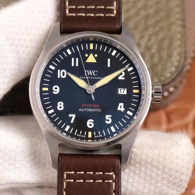 Best Replica Replica IWC Pilot Spitfire IW326803 1:1 Best Edition MKS Factory Black Dial Swiss ETA9015 - Colareps