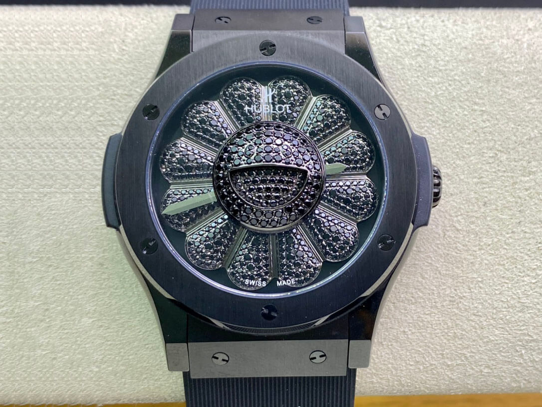Best Replica Replica Hublot Classic Fusion Takashi Murakami 507.CX.9000.RX.TAK21 1:1 Best Edition Sunflower Black Dial - Colareps