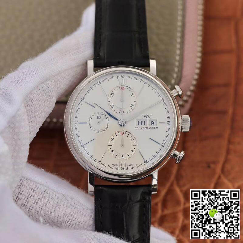 Best Replica Replica IWC Portofino Chronograph 42mm Multi-function IW391022 ZF Factory 1:1 Best Edition Swiss ETA7750 Silver Marker and Pointers - Colareps