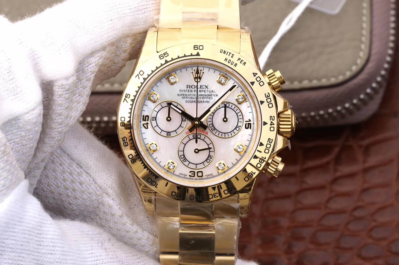Best Replica Replica Rolex Daytona Cosmograph 116528-78598 1:1 Best Edition JH Factory Diamonds Dial - Colareps