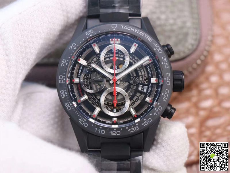 Best Replica Replica Tag Heuer Carrera CAR2090.BH0729 1:1 Best Edition XF Factory Black Ceramic Customized Movement - Colareps