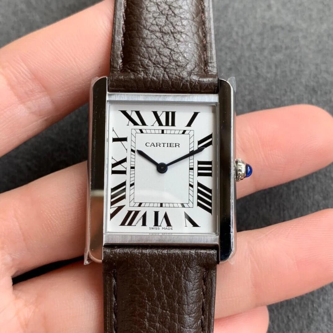 Best Replica Replica Cartier Tank WSTA0030 1:1 Best Edition K11 Factory White Dial - Colareps