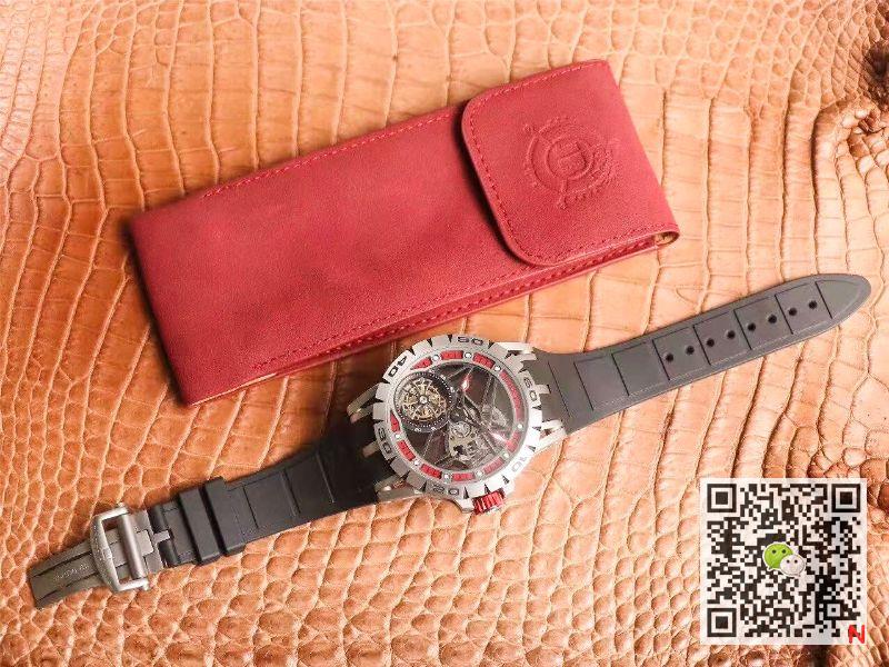 Best Replica Replica Roger Dubuis Excalibur Spidr (king series) RDDBEX0622 Tourbillon JB Factory 1:1 Best Edition red skeleton dial Swiss RD505SQ - Colareps
