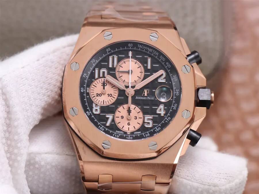 Best Replica Replica Audemars Piguet Royal Oak Offshore 26470O 1:1 Best Edition JF Factory Black Dial - Colareps