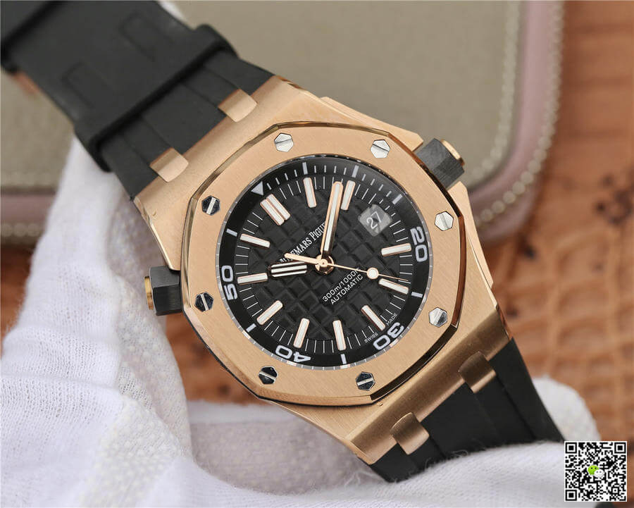 Best Replica Replica Audemars Piguet Royal Oak Offshore 15710 1:1 Best Edition JF Factory V8 Rose Gold - Colareps