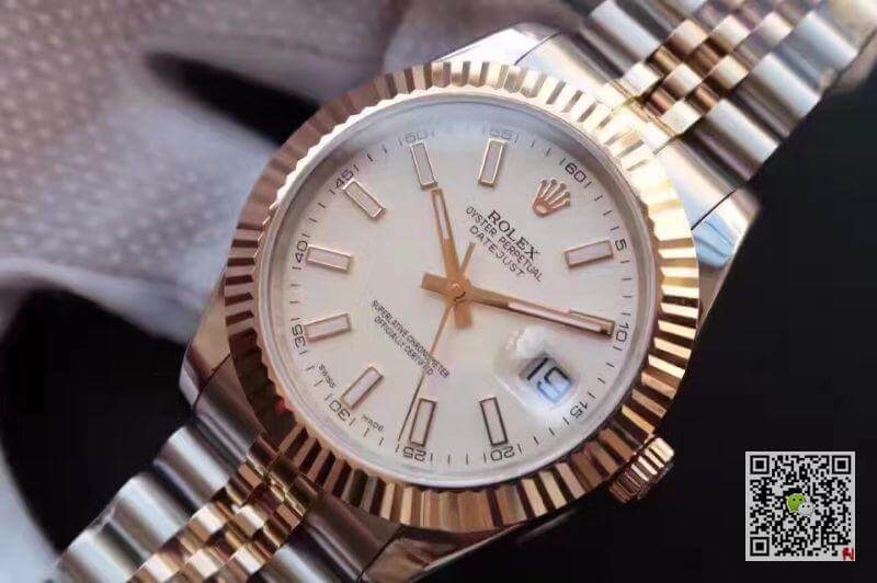Best Replica Replica Rolex Datejust 41 126333-006 White dial 1:1 Best Edition Gold Wrapped - Colareps