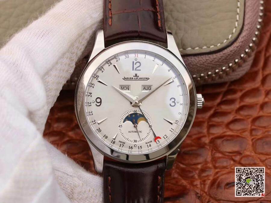 Best Replica Replica Jaeger-LeCoultre Master Calendar 1558420 OM factory 1:1 Best Edition Swiss ETA866 White dial - Colareps