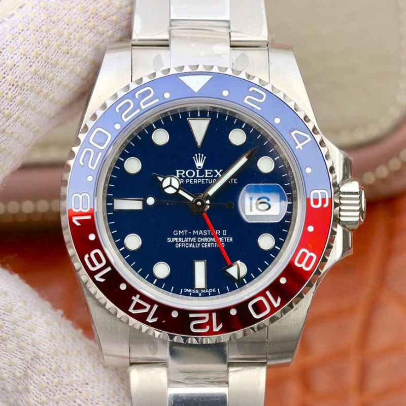 Best Replica Replica Rolex GMT Master II 126710BLRO EW Factory Mechanical Watches 1:1 Best Edition Swiss ETA 2836 - Colareps