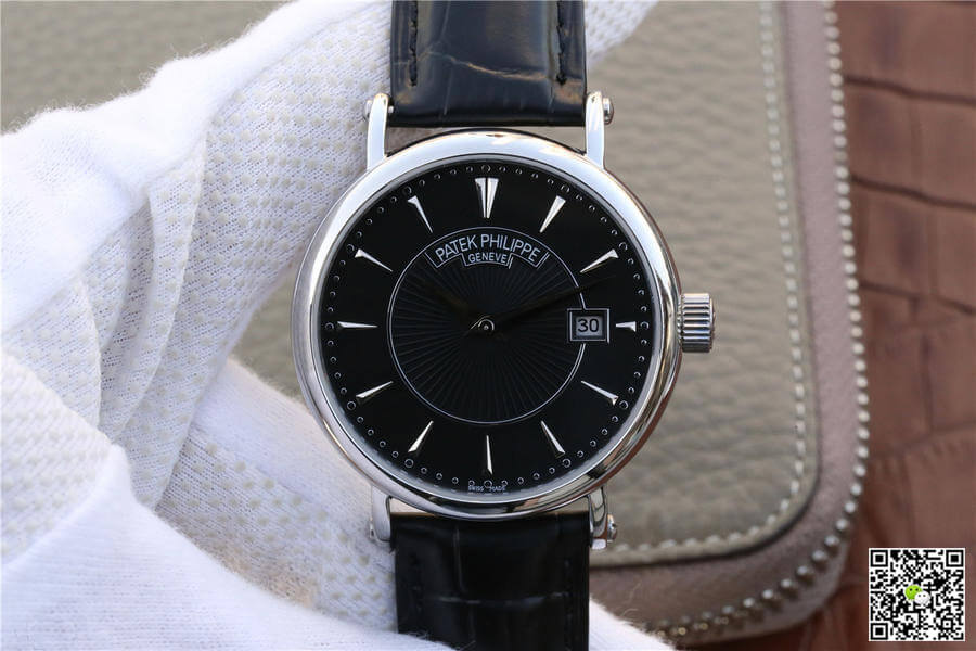 Best Replica Replica Patek Philippe Calatrava 5153G-001 1:1 Best Edition ZF Factory Black Dial - Colareps