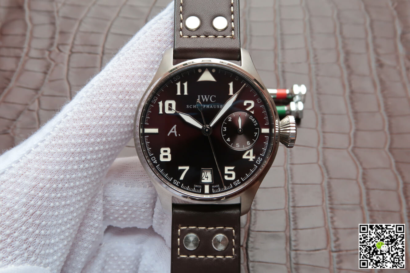 Best Replica Replica IWC Pilot IW500422 1:1 Best Edition ZF Factory Brown Dial Leather Strap - Colareps