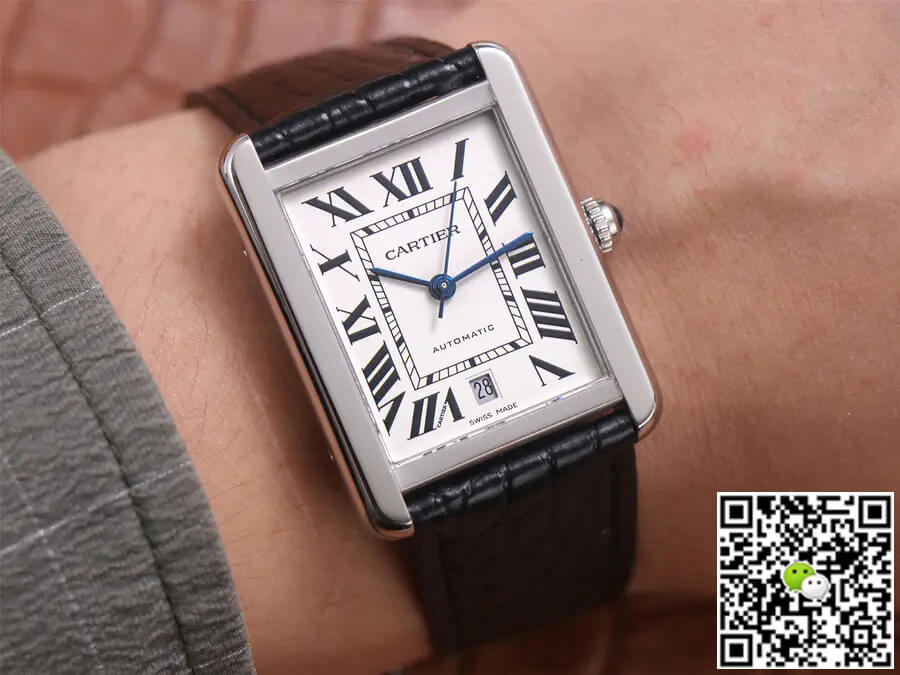 Best Replica Replica Cartier Tank WSTA0029 1:1 Best Edition V9 Factory White Dial - Colareps