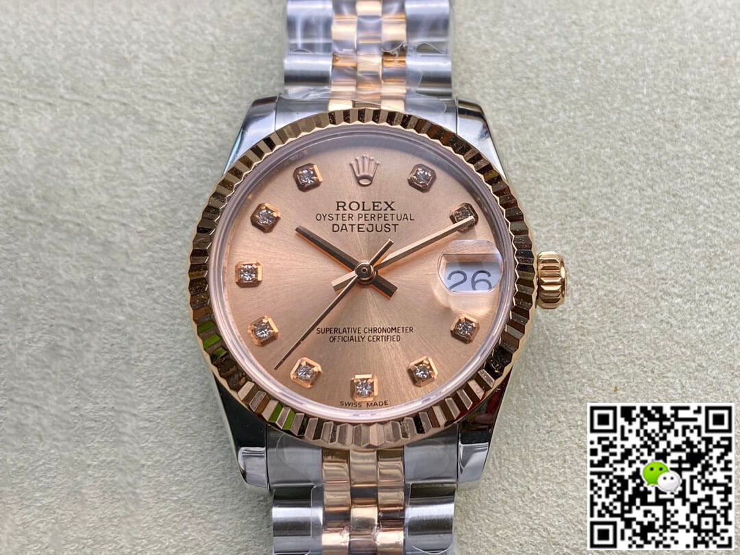 Best Replica Replica Rolex Datejust M278271-0024 31MM 1:1 Best Edition EW Factory Rose Gold Dial - Colareps