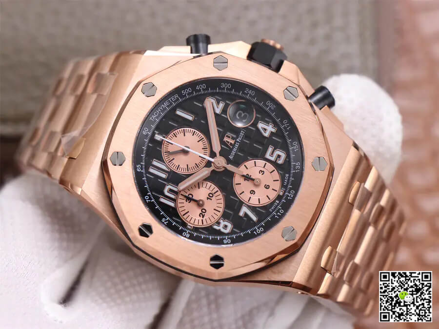 Best Replica Replica Audemars Piguet Royal Oak Offshore 26470O 1:1 Best Edition JF Factory Black Dial - Colareps