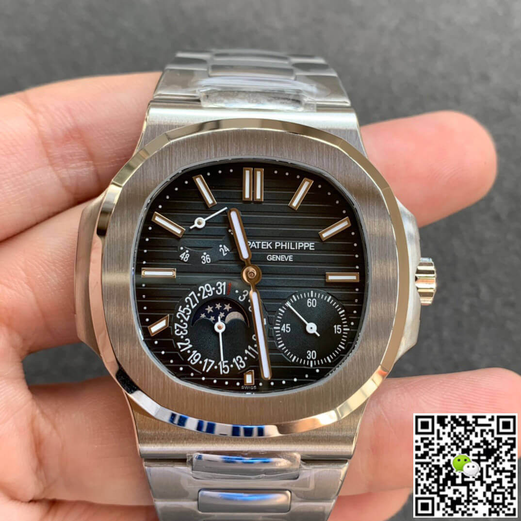 Best Replica Replica Patek Philippe Nautilus 5712/1A-001 1:1 Best Edition ZF Factory Dark Blue Dial - Colareps