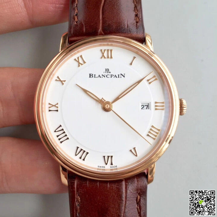 Best Replica Replica Blancpain Villeret 6651-3642-55B 1:1 Best Edition ZF Factory White Dial - Colareps
