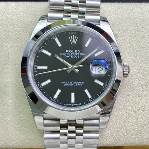 Best Replica Replica Rolex Datejust M126300-0012 1:1 Best Edition EW Factory Black Dial - Colareps