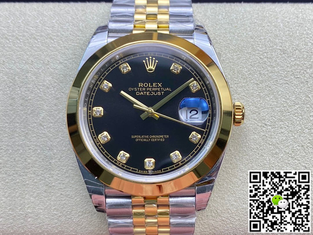 Best Replica Replica Rolex Datejust M126303-0006 1:1 Best Edition EW Factory Black Dial - Colareps