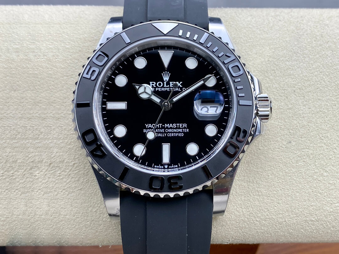 Best Replica Replica Rolex Yacht Master M226659-0002 1:1 Best Edition Clean Factory Black Dial - Colareps