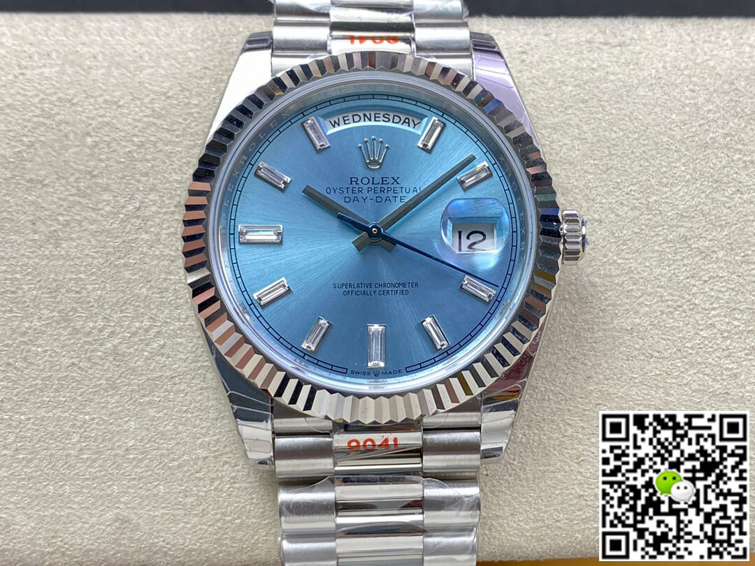 Best Replica Replica Rolex Day Date M228236-0006 1:1 Best Edition EW Factory Ice Blue Dial - Colareps