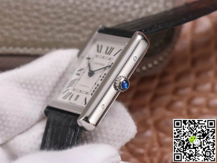 Best Replica Replica Cartier Tank WSTA0029 1:1 Best Edition V9 Factory White Dial - Colareps