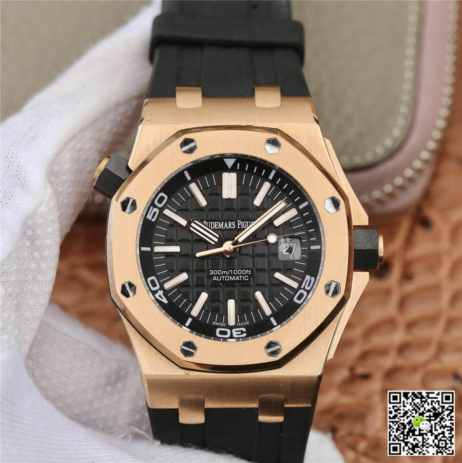 Best Replica Replica Audemars Piguet Royal Oak Offshore 15710 1:1 Best Edition JF Factory V8 Rose Gold - Colareps