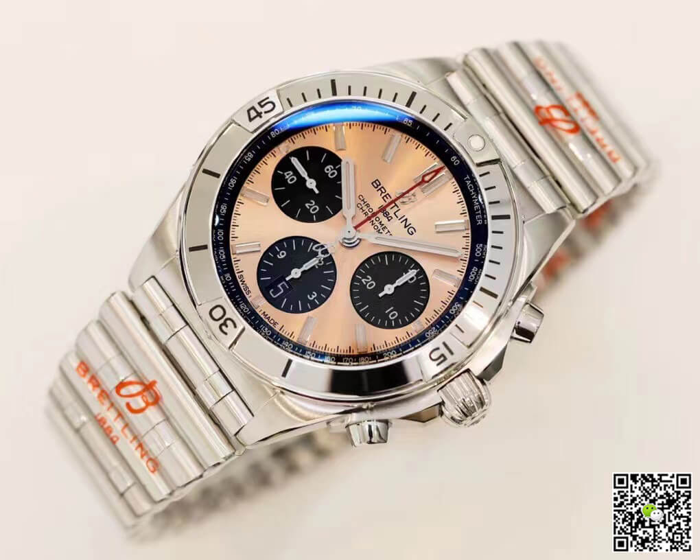 Best Replica Replica Breitling Chronomat AB0134101K1A1 1:1 Best Edition GF Factory Rose Gold Dial - Colareps