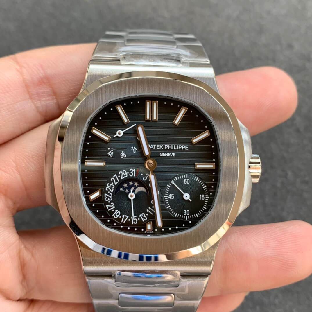 Best Replica Replica Patek Philippe Nautilus 5712/1A-001 1:1 Best Edition ZF Factory Dark Blue Dial - Colareps