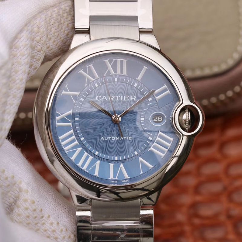 Best Replica Replica Ballon Bleu De Cartier 42 WSBB0025 V9 Factory 1:1 Best Edition Swiss ETA1847MC - Colareps