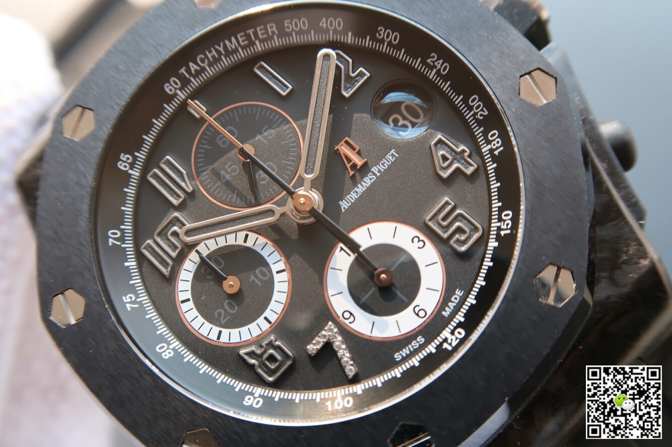 Best Replica Replica Audemars Piguet Royal Oak Offshore 26205AU.OO.D002CR.01 1:1 Best Edition JF Factory Carbon Fiber - Colareps