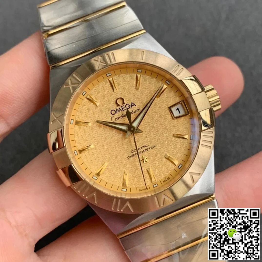 Best Replica Replica Omega Constellation 123.20.38.21.08.002 1:1 Best Edition VS Factory Champagne Dial - Colareps