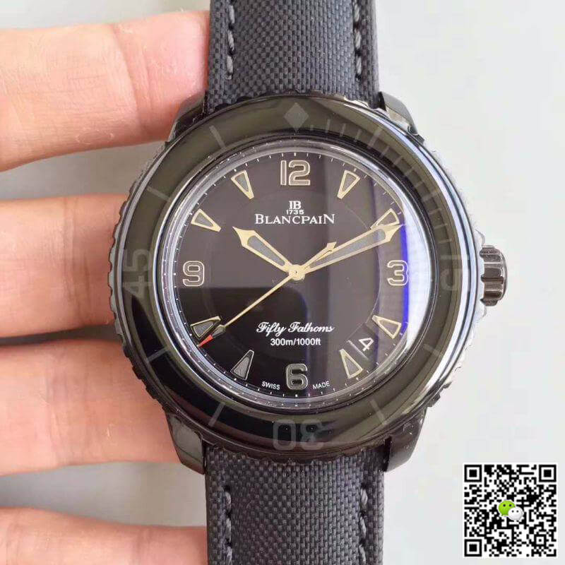 Best Replica Replica Blancpain Fifty Fathoms 5015-11C30-52 ZF Factory Mechanical Watches 1:1 Best Edition Swiss ETA1315 Black Dial - Colareps