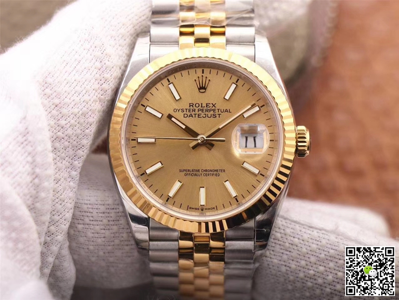 Best Replica Replica Rolex Datejust M126233-0015 1:1 Best Edition Champagne Dial - Colareps