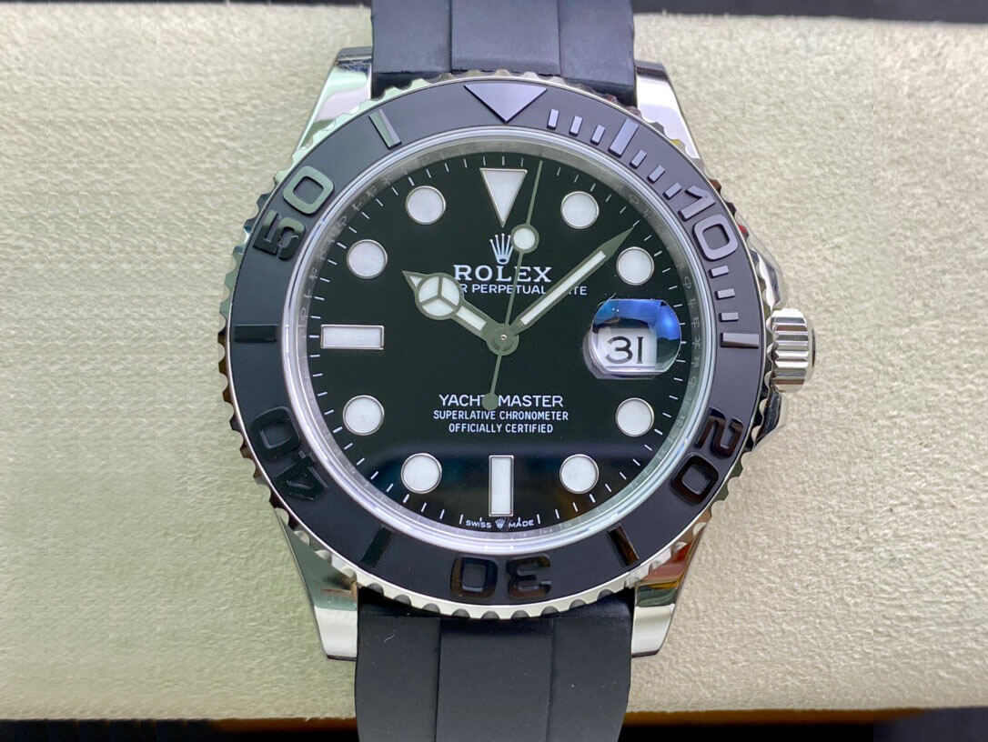 Best Replica Replica Rolex Yacht Master M226659-0002 1:1 Best Edition EW Factory Black Dial - Colareps