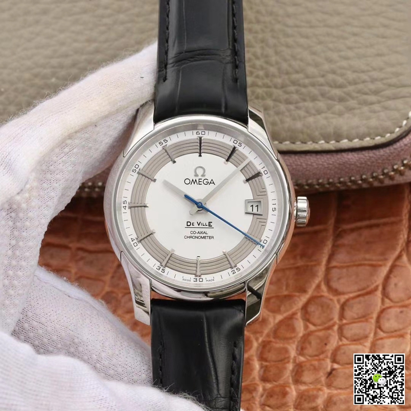 Best Replica Replica Omega De Ville 431.33.41.21.02.001 1:1 Best Edition VS Factory White Dial Swiss ETA8500 - Colareps