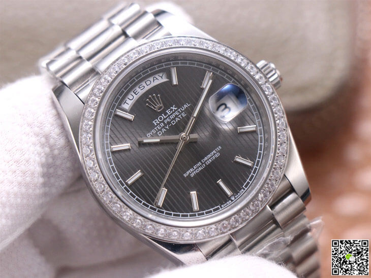 Best Replica Replica Rolex Day Date M228349RBR-0008 1:1 Best Edition EW Factory Grey Dial - Colareps