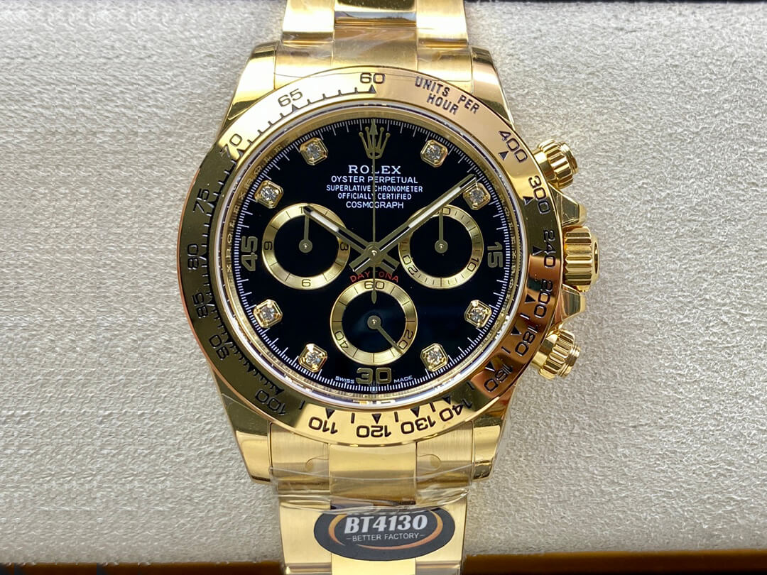 Best Replica Replica Rolex Daytona M116508-0016 1:1 Best Edition BT Factory Black Dial - Colareps
