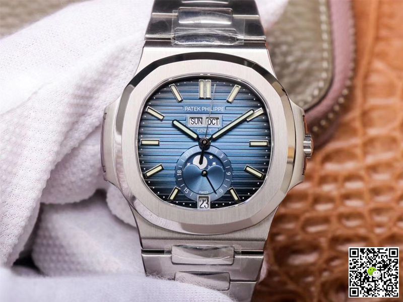 Best Replica Replica Patek Philippe Nautilus 5726/1A-014 1:1 Best Edition PF Factory Blue Dial Swiss ETA324 - Colareps