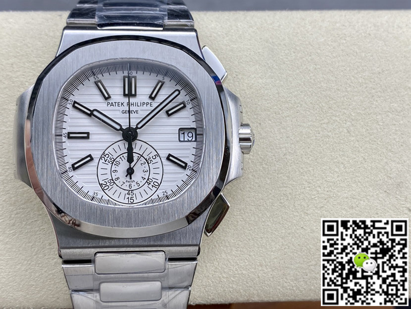 Best Replica Replica Patek Philippe Nautilus 5980/1A-019 1:1 Best Edition PPF Factory White Dial - Colareps