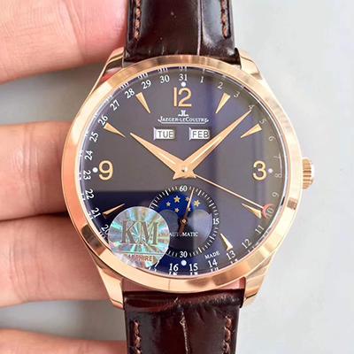 Best Replica Replica Jaeger-LeCoultre Master Calendar 1552520 KM Factory 1:1 Best Edition Swiss ETA866 18k rose gold - Colareps