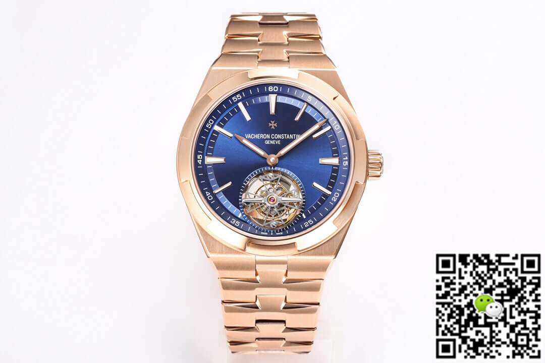 Best Replica Replica Vacheron Constantin Overseas Tourbillon 6000V/110R-B733 1:1 Best Edition BBR Factory Pink Gold - Colareps