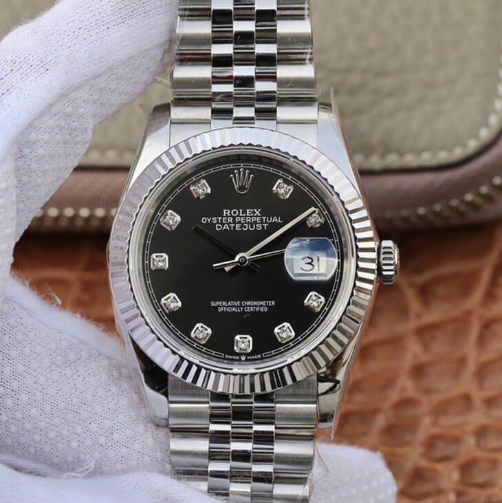 Best Replica Replica Rolex Datejust M126234-0027 1:1 Best Edition GM Factory Black Dial - Colareps