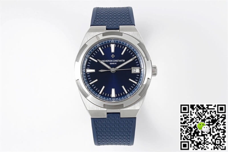 Best Replica Replica Vacheron Constantin Overseas 4500V 1:1 Best Edition PPF Factory Blue Rubber Strap - Colareps