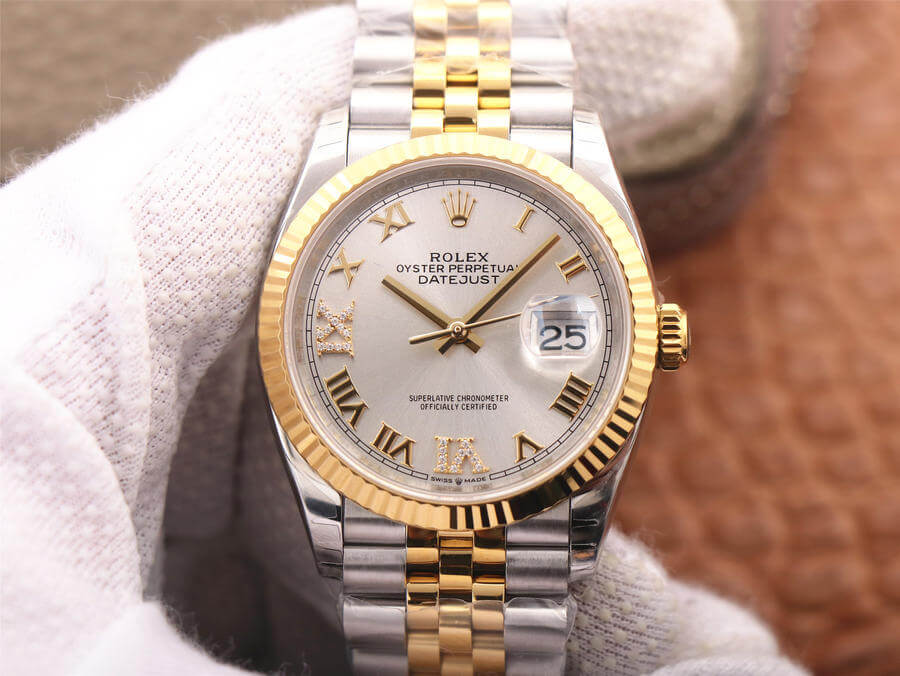 Best Replica Replica Rolex Datejust M126233-0031 1:1 Best Edition EW Factory Silver Dial - Colareps