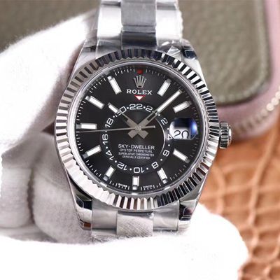 Best Replica Replica Rolex Sky Dweller M326934-0005 1:1 Best Edition Noob Factory Black Dial Swiss ETA9001 - Colareps