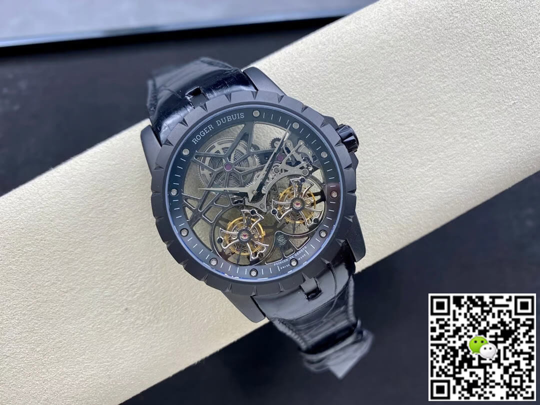 Best Replica Replica Roger Dubuis Excalibur RDDBEX0364 1:1 Best Edition YS Factory Tourbillon Skeleton Dial - Colareps