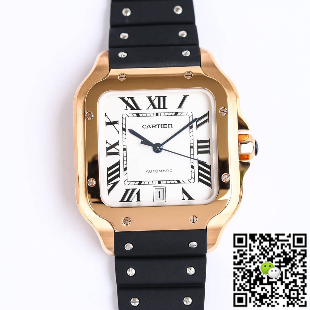 Best Replica Cartier Watch Rep Santos WGSA0007 1:1 Best Edition GF Factory V2 Rose Gold - Colareps