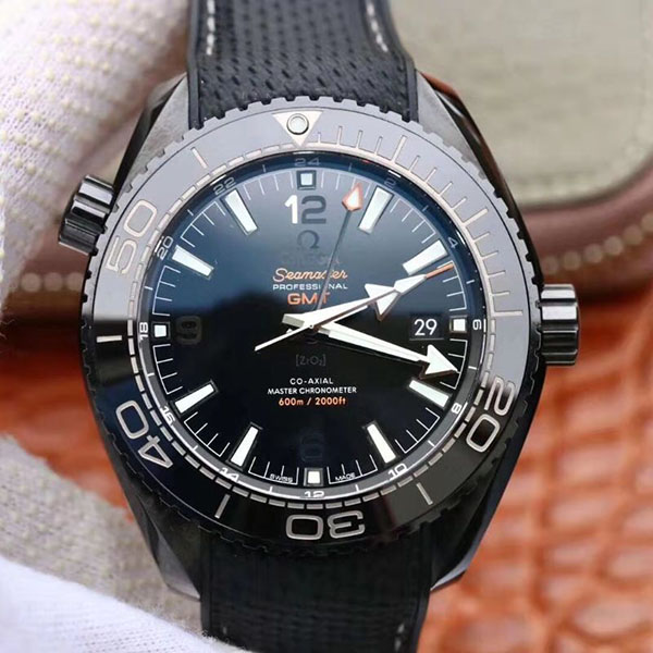 Best Replica Replica Omega Seamaster 215.92.46.22.01.001 Ocean Universe 600M VS Factory 1:1 Best Edition All Black Ceramic Case Swiss 8906 - Colareps
