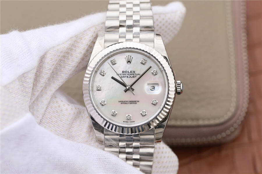 Best Replica Replica Rolex Datejust M126334-0020 1:1 Best Edition EW Factory Mother-Of-Pearl Dial - Colareps